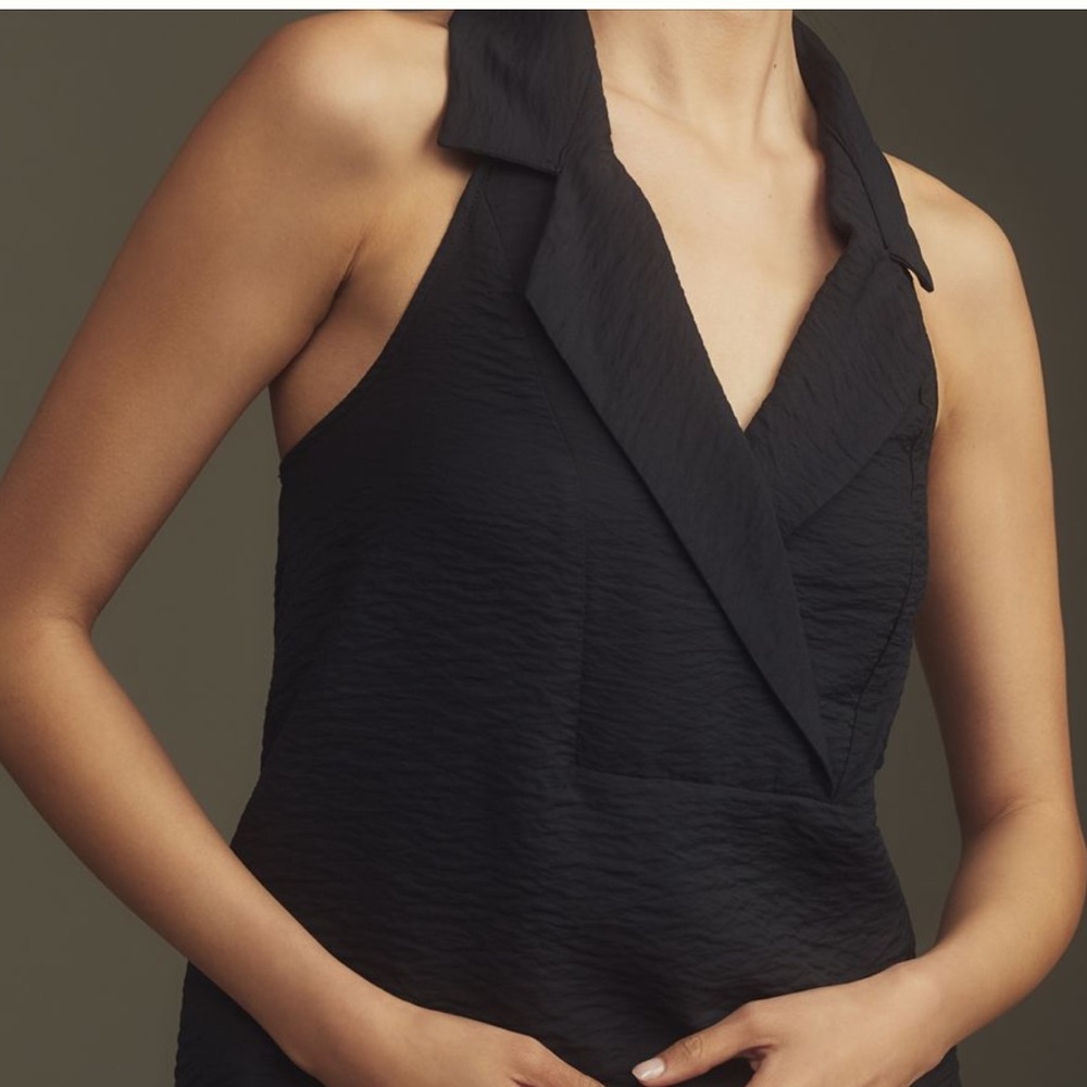 Anthropologie Dylon Sleeveless Wide-Placket Top